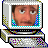 my face in a computer