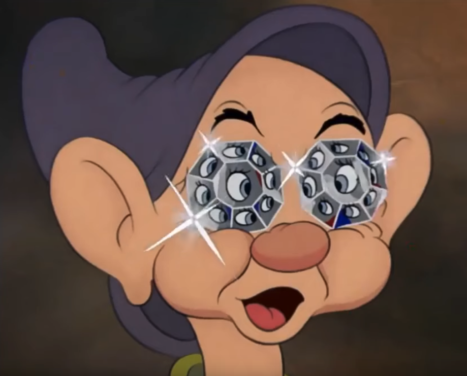 dopey putting diamonds in his eyes